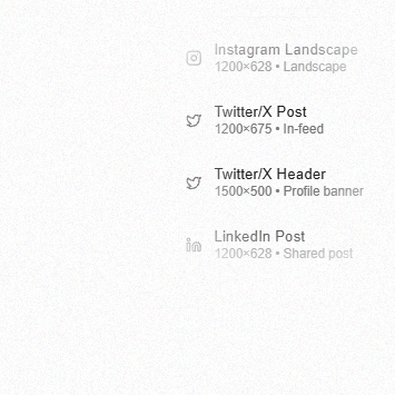 Platform-Ready Sizes